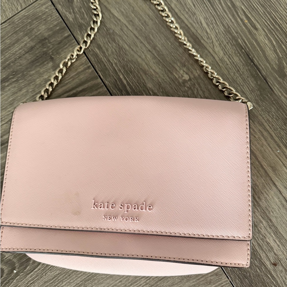 kate spade Pink Leather Chain Strap Crossbody Bag